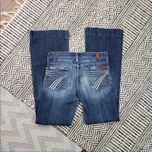 7 for all mankind dojo flare jeans